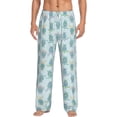 thumbnail image 2 of Lsque Sea Turtle Print Men's Pajama Pants, Lounge Pant - Comfortable Home Wear,Elastic Waistband, Stylish Design-Small, 2 of 9