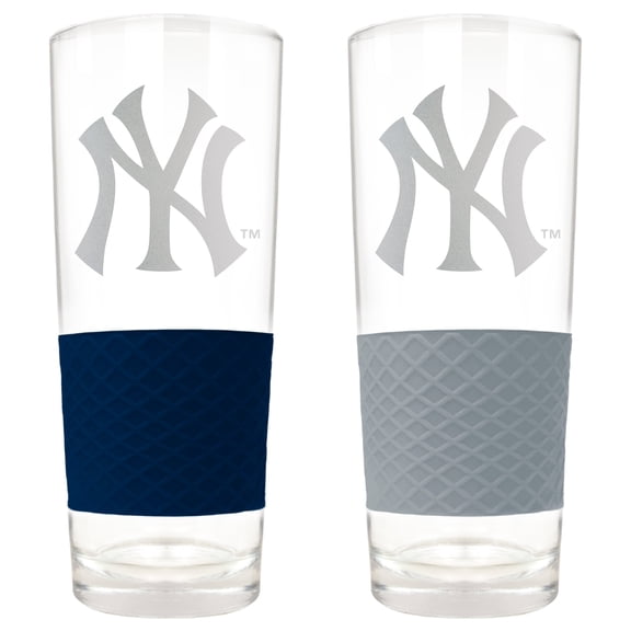 New York Yankees 22oz. Logo Score Pint Glass Two-Piece Set