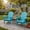 Blue, variant on JXXRZ Wooden Folding Adirondack Chairs – Solid Cedar Outdoor Patio Garden Lounge,Natural (Set of 2)