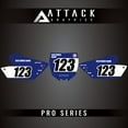thumbnail image 4 of Attack Graphics Pro Series Restyle Number Plate Backgrounds UFO Restyle Plastic Kit for Yamaha YZ125 2005, 4 of 4