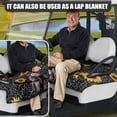 thumbnail image 5 of Whosucclay Sunflowers Highland Cattle Seat Cover, Durable Golf Cart Seat Cover Breathable Wear-Resistant Golf Cart Seat Protector for Most 2 Seats, 5 of 7