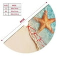 thumbnail image 3 of Lsque Starfish On The Sand Beach Print Christmas Tree Skirt, Tree Skirt with Ties or Velcro, Perfect for Holiday Decorations, Halloween, and New Year-48", 3 of 7