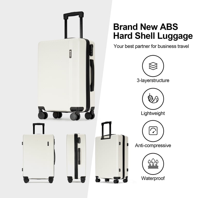 Ginza Travel Hardshell 2 Piece Luggage Sets, Lightweight ABS