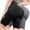 #0353-Gray, variant on Womens High Waist Yoga Capri Pants Seamless Butt Lifting Elastic Solid for Gym Workout Daily