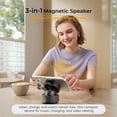 thumbnail image 7 of Imego Portable Mini Magnetic Bluetooth Speaker Adjustable Phone Stand & Kitche, Refrigerator, Anything Magnet, Gifts Black, 7 of 7