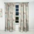 thumbnail image 2 of Designart 'Flower Vintage Pattern' Bohemian & Eclectic Curtain Panel, 2 of 5