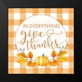 thumbnail image 2 of Lux + Me Designs 15x15 Black Modern Framed Museum Art Print Titled - Give Thanks, 2 of 5