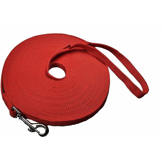 GFDYREE Dog/Puppy Obedience Long Recall Training Agility Lead Leash - Perfect for Pet Behavior Training, Multiple Sizes (150 ft, Red)