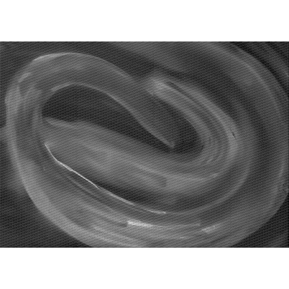 Ahgly Company Indoor Rectangle Patterned Oil Black Area Rugs, 8' x 10'