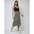 thumbnail image 2 of High Waist Zebra Print Midi Skirt, 2 of 5