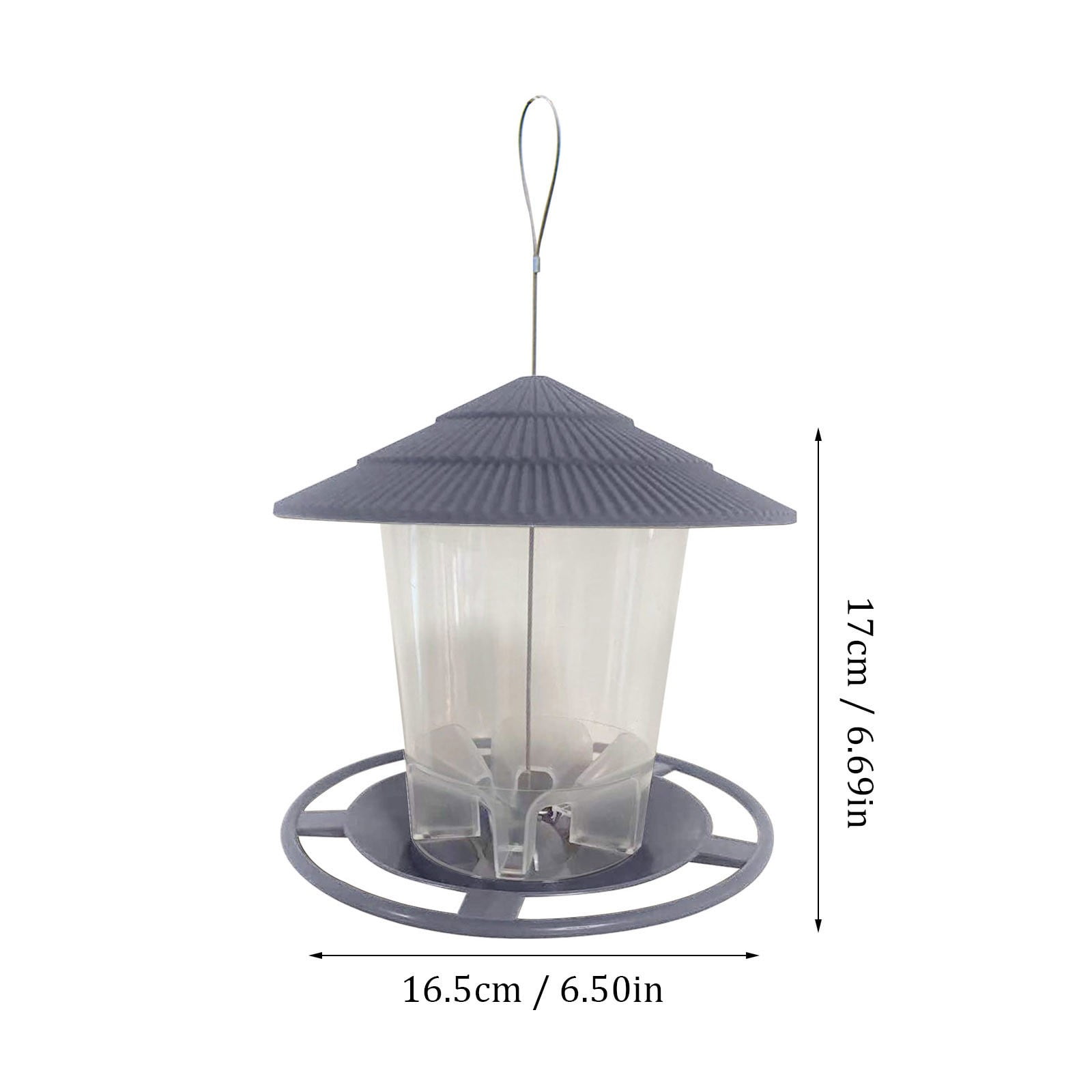 Squirrel-Proof Bird Feeder for Outdoors, Hanging Wild Bird Feeder with Adjustable Perch & Sturdy Roof â Easy to Clean & Fill, for Garden, Backyard, or Terrace
