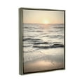 thumbnail image 3 of Stupell Industries Sunset on Ocean Ripples Nature Photography Gray Floater Framed Art Print Wall Art, 17 x 21, 3 of 9