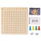 thumbnail image 2 of Tablero de juego de multiplicación, tablero de multiplicación de madera, tablero educativo de enseñanza de multiplicación de madera, tablero de aprendizaje de multiplicación, uso conveniente, 2 of 9