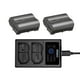 thumbnail image 1 of Paquete de 2 baterías Nikon EN-EL15c con cargador LCD dual USB-C, 1 of 6