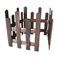 thumbnail image 3 of Colaxi Landscape Edging Border Fence Wood Fence DIY Gardening Wooden Garden Fence,Picket Fence for Edgings Flowerbeds, Plant Borders Brown Height 35cm, 3 of 10