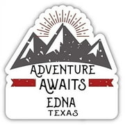 Edna Texas Souvenir Decorative Stickers (Choose theme and size)