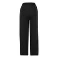 thumbnail image 4 of Casual Pants for Womens Elastic Waist Fashion Plus Size Casual Trousers Solid Color With Pockets Long Pants Up to 65% off!, 4 of 7