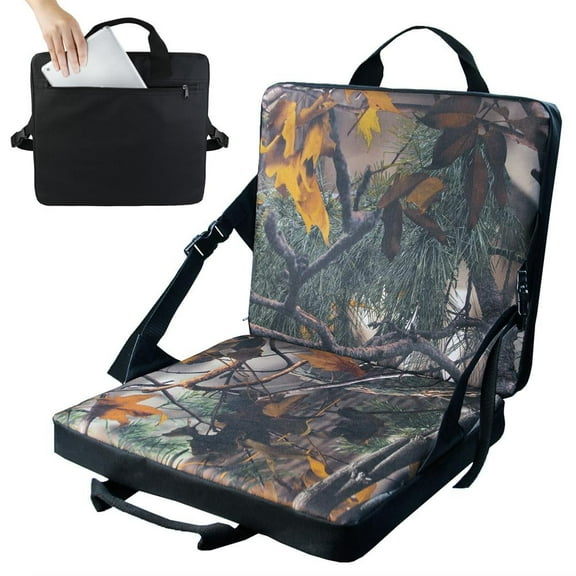 Falleo Clearance Camping Padded Floor Chair Portable Folding Waterproof Outdoor Fishing Seat Cushion Stadium Seats for Bleachers Stadium Chair with Back Support