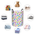 thumbnail image 4 of Balery Bear And Polka Dot Cesta de ropa redonda con asas, impermeable, independiente, para ropa, juguetes, dormitorio y familia-Medium, 4 of 6