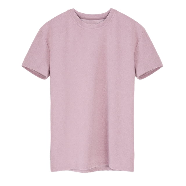 Mens Casual Camisetas Línea de Color Sólido Costura Alta Elástica Deportes Terciopelo Transpirable Cuello Redondo de Manga Corta Camiseta Superior