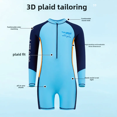 thumbnail image 4 of Traje de baño de verano nuevo para niños, de manga larga, con protección solar, de una pieza, cómodo, para estudiantes, 4 of 4