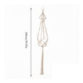thumbnail image 3 of Macrame Plant Hanger Indoor - Hanging Planter for Plants Holder, Boho Hanging Planter Basket with Cascading Tassels & Hanging Ring, For Indoor Outdoor Home Decor, 3 of 6