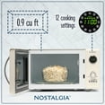 thumbnail image 5 of Nostalgia Retro Microwave for Countertop 0.9 cu ft Vintage Microwave, Ivory, 5 of 6