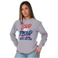 thumbnail image 4 of Loud Proud Dominican Heritage Pride Long Sleeve TShirt Men Women Brisco Brands S, 4 of 5
