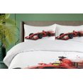 thumbnail image 4 of Ambesonne Race Themed Duvet Cover Sets, Formula Racing Print, 2-Queen, Black Red, 4 of 7