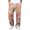 Light Pink, variant on Mens Casual Bohemian Pants Waffle Wide Leg Stripes Patchwork Lightweight Loose-Fit Trendy Pants Beach Trousers with Pockets