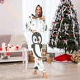thumbnail image 5 of Penguins Cute Adult Onesie Pajamas Slim Fit Christmas One Piece Suit Pjs for Women and Men Hooded Zipper, 5 of 7