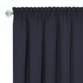 thumbnail image 3 of Darcy Window Light Filtering Curtain Tier and Valance Set - 58" x24 - Navy/White, 3 of 5