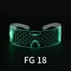 thumbnail image 2 of Futurista para gafas LED Cyberpunk: ¡ilumina tu disfraz espacial con estilo!, 2 of 12