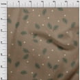 thumbnail image 3 of oneOone Cotton Jersey Light Brown Fabric Christmas Feather Craft Projects Decor Fabric Printed By The Yard 58 Inch Wide, 3 of 6