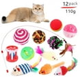 thumbnail image 4 of DualPet Kitten Toys Variety Cat Toy Combination Set Cat Toy Funny Cat Stick Sisal Mouse Bell Ball Cat Supplies 20 Piece Set, 4 of 10