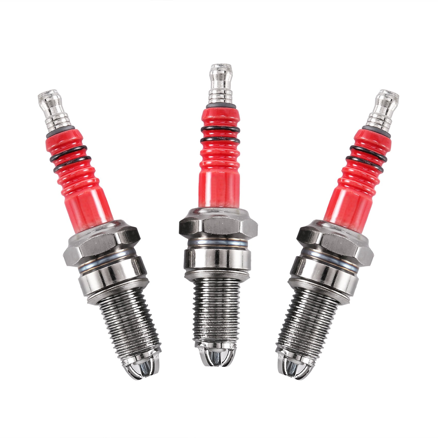 Racing with 3 Electrode for CG 125 150 200cc CF250 Motorcycle Scooter TV Quads YeBetter 3pcs D8TC 3 Electrode 