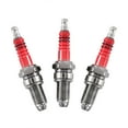 thumbnail image 2 of 3pcs D8TC 3 Electrode Spark Plug, Racing Spark Plug with 3 Electrode for CG 125 150 200cc CF250 Motorcycle Scooter ATV Quads, 2 of 5