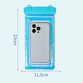 thumbnail image 6 of Pebbuoy Waterproof Phone Pouch with Lanyard Touchscreen Clear Leakproof PVC Universal Beach Kayaking Swimming Floating Cell Phone Dry Bag Case Protector, 6 of 7