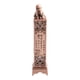 thumbnail image 3 of Quemador de incienso Torre Pequeño Monje Talla de metal decorativa Porta incienso para regalar Cobre Bambú, 3 of 9