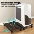 thumbnail image 6 of Mobile Base With Wheels For Desktop Computer, Adjustable Sturdy Storage Rack, 6 of 9