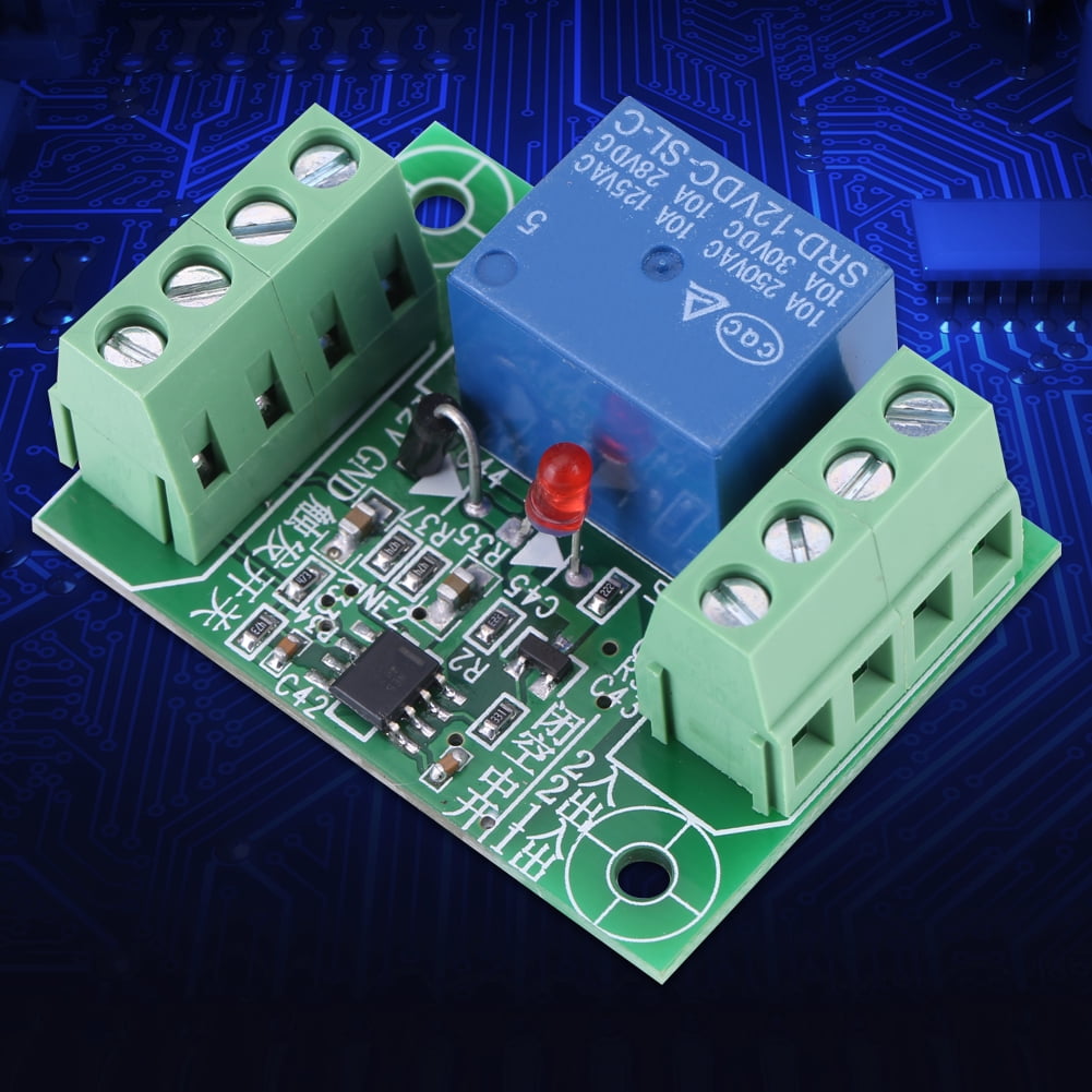 Oueaen Bistable Switch Dc 12v Single Channel Bistable Circuit Trigger Switch Relay Control Module Building Supplies Ecog Diy Tools