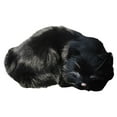 thumbnail image 2 of Figura de peluche de gato realista y adorable hecha a mano, juguete de compañía Negro, 2 of 9