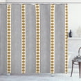 thumbnail image 1 of Ambesonne Geometric Shower Curtain, Circles Grunge Effect, 69"Wx84"L, Brown Black White, 1 of 3