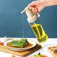thumbnail image 4 of Botella de aceite de vidrio Ensalada Ensalada Vinagre Verter Pot BBQ Vacío Verter Contenedor Hogar Bakery Restaurantes Accesorios Chef Blanco Scienceny HA059816-02, 4 of 7