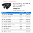 thumbnail image 2 of Transmission Mount - Compatible with 1984 - 1999 Jeep Cherokee 1985 1986 1987 1988 1989 1990 1991 1992 1993 1994 1995 1996 1997 1998, 2 of 2