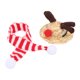 thumbnail image 1 of Dragón barbudo Gorro de Papá Noel Bufanda Reptil Sombrero de alce de paja ajustable y bufanda Disfraz de Navidad para fotos de fiestas navideñas (Sombrero de alce, bufanda roja, sombrero L), 1 of 5