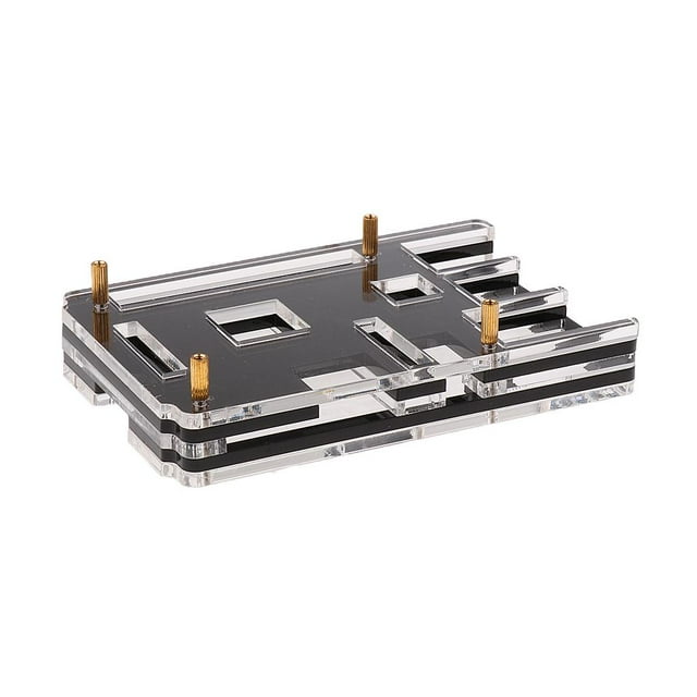 Cubierta Caja Protectora de Computadora Cáscara para Frambuesa Pi + Modelo B - Negro CUTICAT Estuche protector para computadora