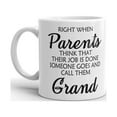 thumbnail image 2 of When Parents Think Their Job is Done Coffee Tea Ceramic Mug Office Work Cup Gift 11 oz, 2 of 3