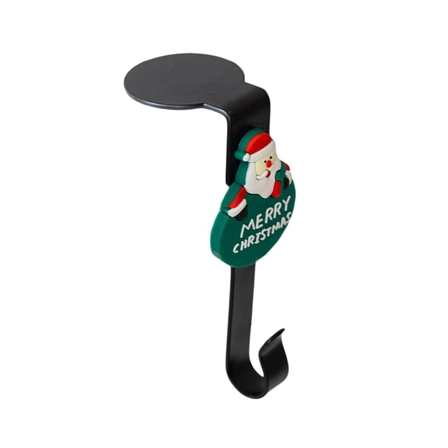TIELUTT Hook Stocking Metal Hook Long Stocking Hook Frame Hooks for Hanging over the Door Hook for Wreath Seamless Hook for Brick under Hook Mini Suction Cups with Hooks