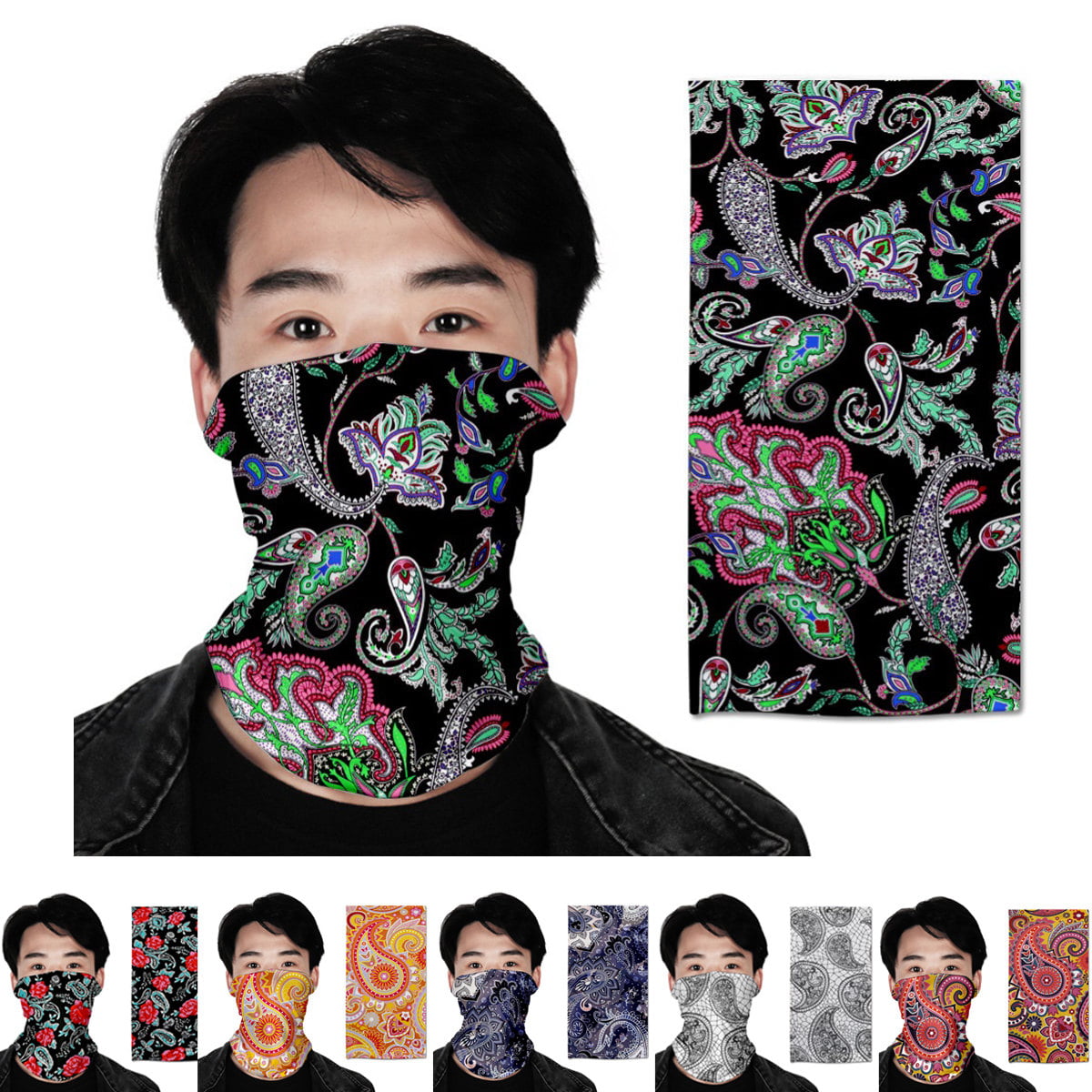 Your Choice Face Neck Gaiter Summer Cooling Neck Cover Bandana Scarf for Hot Weather Sun UV Protection 